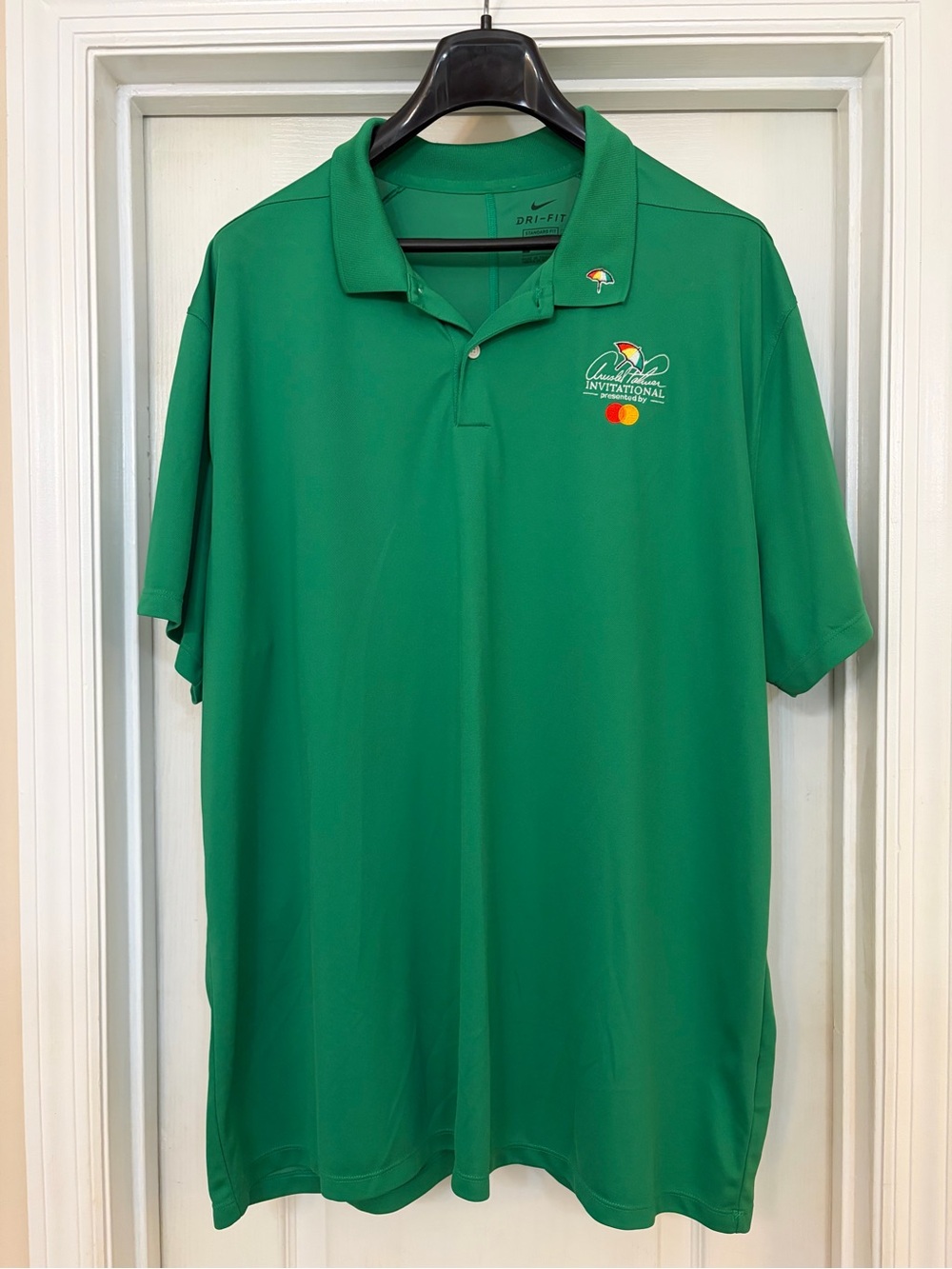 Men's Nike Arnold Palmer Invitational Tour Issued Golf Polo Shirt XXL Dri-Fit